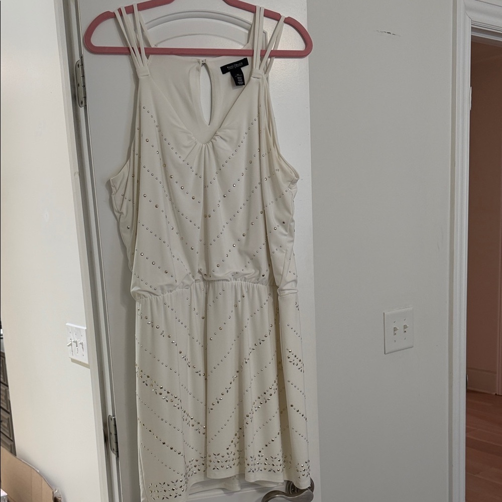 White House Black Market Ivory Mini Dress